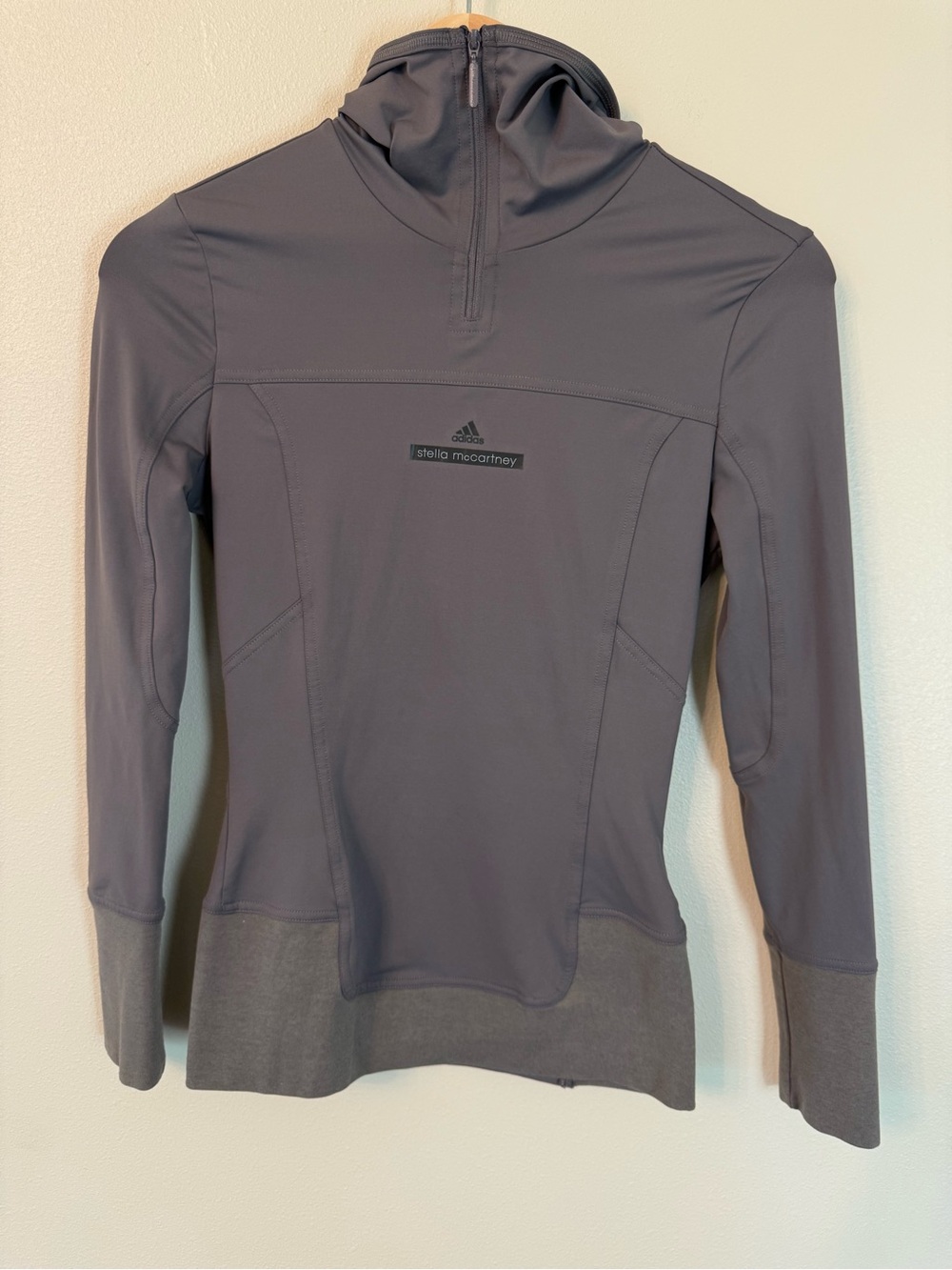 Adidas by Stella McCartney Quarter Zip Pullover Running Hoodie XS - Picture 3 of 7